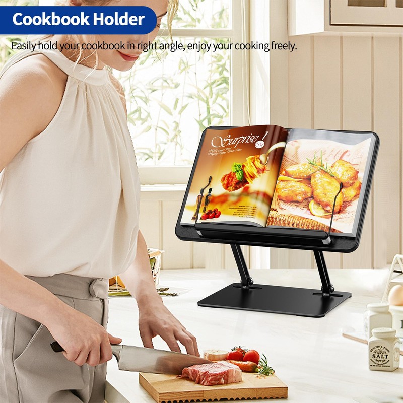 BESIGN BS01 Book Stand for Reading, Adjustable Book Holder, Ergonomic