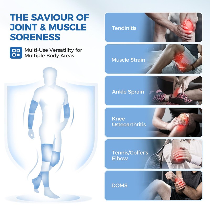 Elbow and Knee Ice Pack - Cold Ice Sleeve with