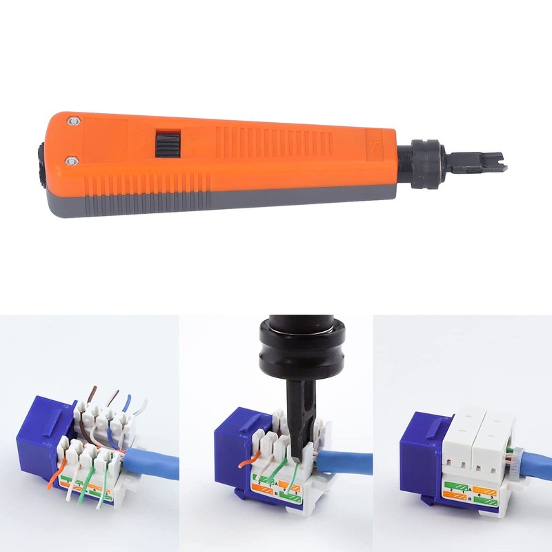 Double Blade Network Wire Cable Punch Down Tool Rotatable Portable