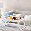 Bamboo Bed Tray Table with Folding Leg, Breakfast in Bed