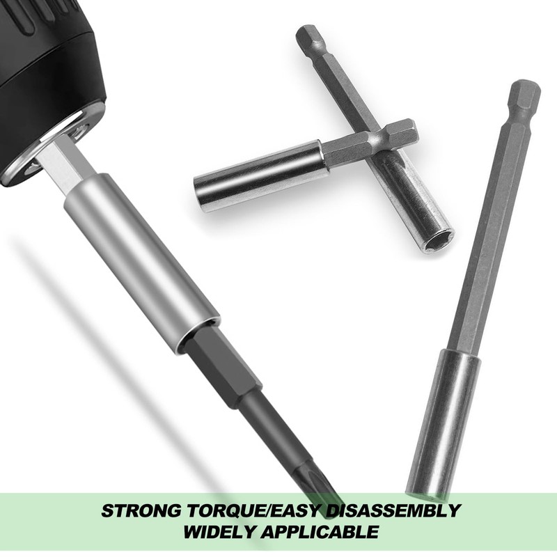 Drill Extension Bit Holder, 60mm 100mm 150mm Magnetic Screwdriver Bit