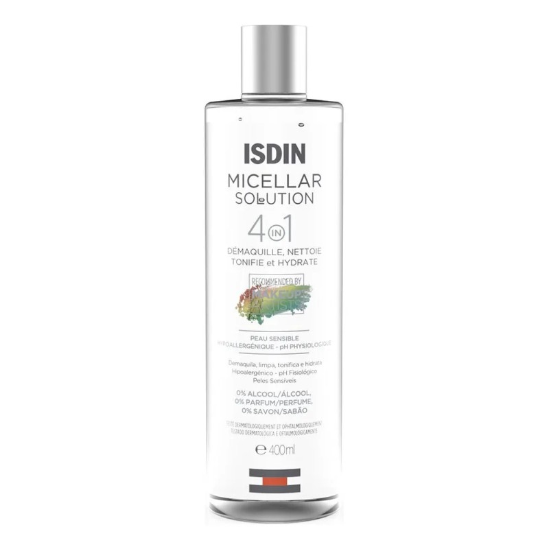 Agua Micelar Isdin Micellar Solution 4 en 1 400ml