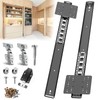 JAXYOOM Pocket Door Hardware Slide for Cabinets with Hinges,Magnetic Heavy