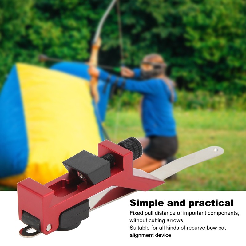 Recurve Bow Archery Clicker Aluminum Auxiliary Positioner Enhance Stability for