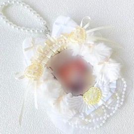 Trading Card Case B8 [Fluffy Cat Ears] Hard Case Top Loader Pushing Activity (Yellow, B8)