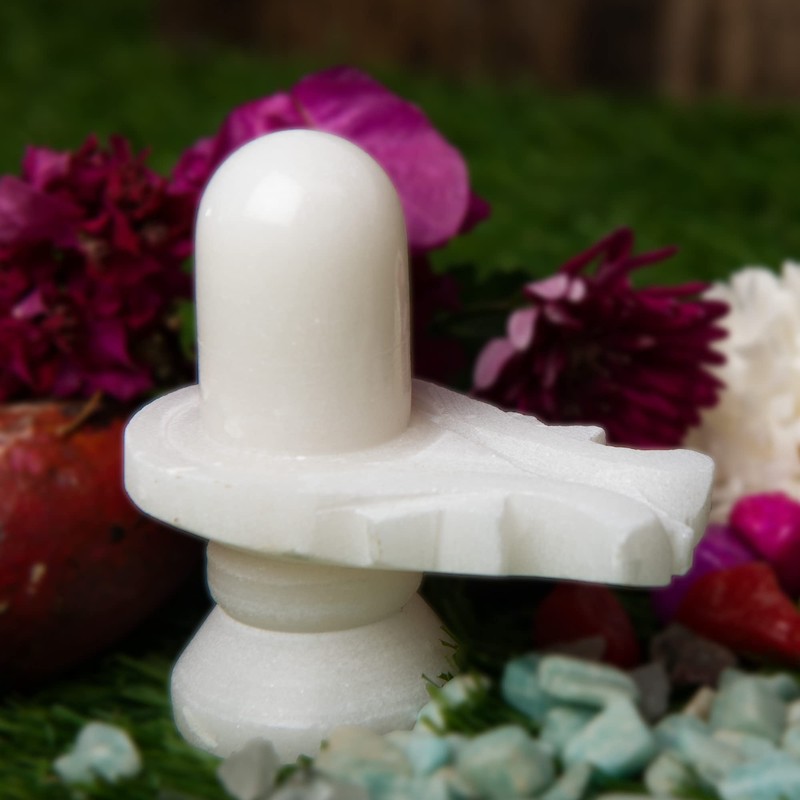 Wonder Care Marble Stone Shiva Lingam Statue Shiva Statue Handcrafted