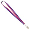 Zac's Alter Ego Shiny Metal Whistle on Bisexual Stripe Lanyard