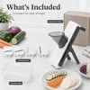 Mandoline Vegetable Slicer for Kitchen Prep – 4-in-1 Adjustable Food