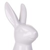 Beliani Rabbit Figurine Rabbit Easter White Ceramic Easter Decoration Rabbit