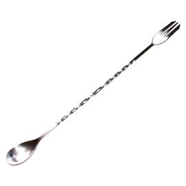 HAYATE Brand, 4 Colors to Choose from, Bar Spoon, Stirrrer, Stainless Steel, Stylish, Professional Bartender, Commercial Use, Long, Long Bar Spoon, Silver 10.2 inches (26 cm)