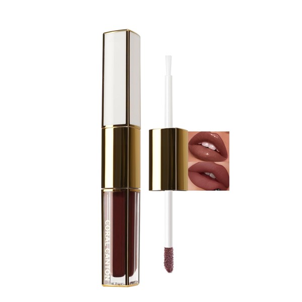 BEUKING 2 in 1 Lipstick & Lip Oil, Long Lasting