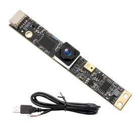 RQG 8MP USB Camera Module, IMX179 Fixed Focus 4K Lightburn Camera with Microphone, Embedded UVC Drive-Free USB 2.0 Camera Webcam for Laser Engraver Security PC Raspberry Pi