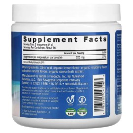 Natural Vitality CALM Magnesio Antiestrés | Sabor Frambuesa Limón | 226 g Polvo Vegano