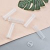 WANDIC Flower Water Tubes,20pcs Sunflower Hydrangea Preserved White Large Transparent