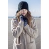 HEAT HOLDERS - Ladies Cute Striped Fairisle Warm Knitted Fleece