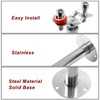 2 Pcs 1/2inch Adjustable Ceiling Support - Stainless Steel Pipe