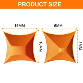 That Silicone Tool, Caulking Tool, Caulk Remover Tool, Orange Silicone Seam Tool Kit(3/6/10/16mm), Effective Grout Spreader for Kitchen, Bathroom, Window (4size)