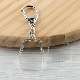EBISU Design Photo Keychain, Hamepachi, Keychain, Sleeveless Uniform, Small, 0.9 x 1.1 inches (22.5 x 28 mm), Basketball Uniform, Keyring, Made in Japan, 10pcs