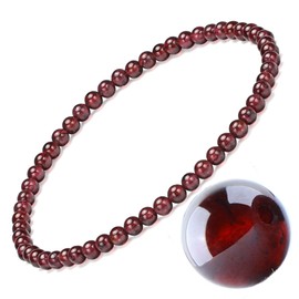 EUMENIDES Women's stone anklet, tiger's eye anklet, tourmaline, obsidian anklet, agate anklet, 9.45 inches, 6 mm/4 mm, Stone