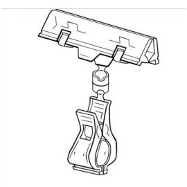 Exhivit Pinza Acrilico Preciador, Portaprecio, Porta Grafico 5pz Ng