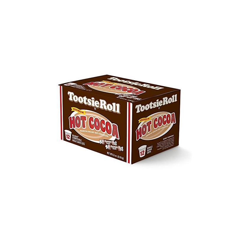 Tootsie Roll Hot Cocoa Pods, Flavored Single Serve Cups, Compatible