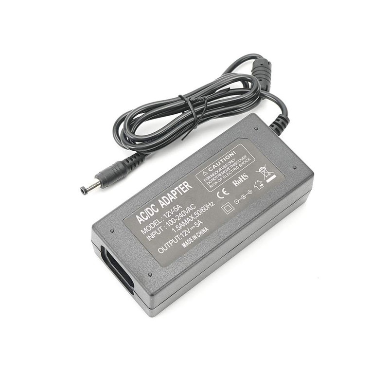 Velain 12V 5A Power Supply Adapter, AC100-240V to DC12V Converter