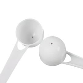 White Plastic Measuring Spoons 5 Grams/ 10ml, 2 Teaspoons Cup for Coffee, Pet Food Coffee Spoons, Powders and Granules Spoons Measuring Scoops (Pack of 12)