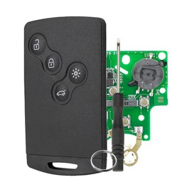 Car Key with Remote Control for Renault Megane III Laguna III Scenic III Smart Key 433MHz PCF7952 Chip with Screwdriver and Keyring