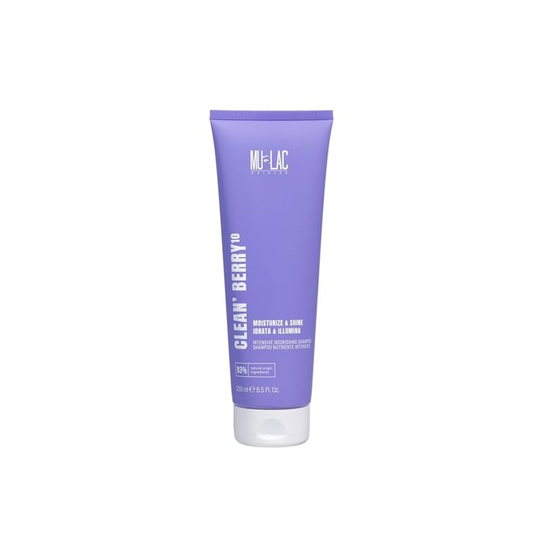 MULAC CLEAN'BERRY10 Intensive Moisturising Shampoo with 10 Oils, 250 ml
