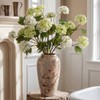 Riceshoot 6 Pcs Hydrangea Artificial Flowers, 30Inch Faux Silk Hydrangea