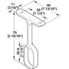 Center Support for Oval Closet Rod - Chrome