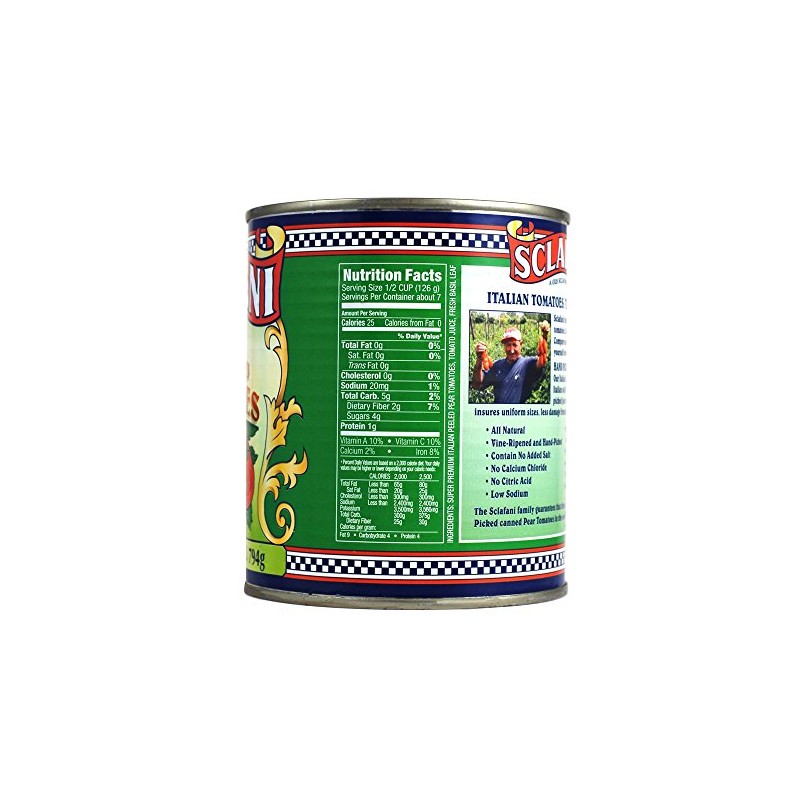 Hand Picked Whole Peeled Plum Tomatoes in 28 Ounce Cans