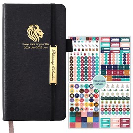 Diary 2025, A6 Pocket Diary Small Week to View Appointment Diary, Slim Diary, Vertical Weekly Planner (Black)
