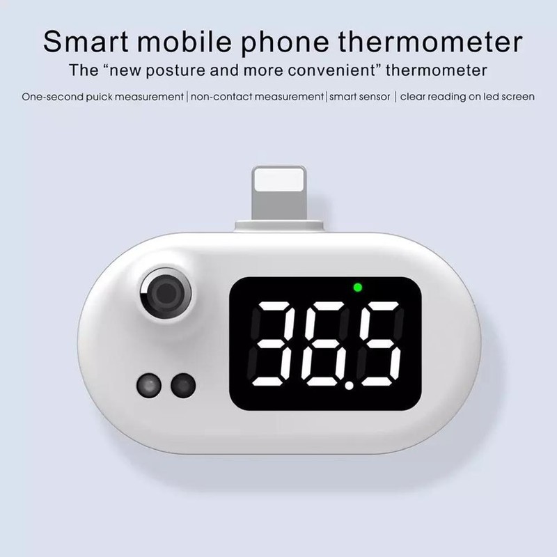 Smart Thermometer Portable Mini Cell Phone Thermometer Non Contact Infrared