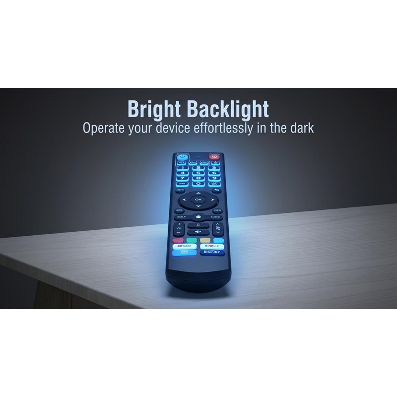 Easy to Use Backlit Remote for vSeeBox V5 Pro, V3