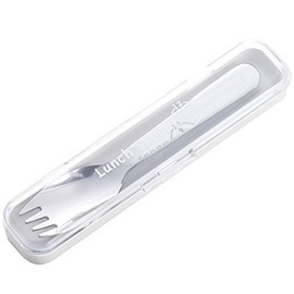 Takamura Metal 004645 Lunch Spoon with Case, Straight, White