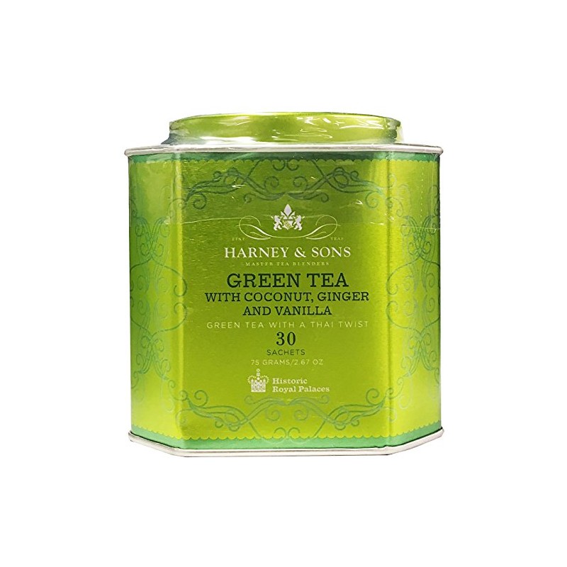 Harney & Sons Green Tea with Coconut, Ginger and Vanilla,