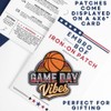 EMBROBOF Basketball Game Day Patch – 3.25 inches, Cool Game
