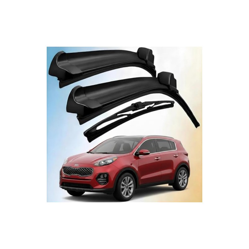 Juego De 3 Escobillas Limpiaparabrisas Reluvsa Compatible Para Kia Sportage
