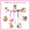 VCZONE 8 Pcs Dog Grooming Kit with Self Cleaning Tools: