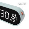 mooas Rolling Pop Mirror Clock, Digital Clock with USB Charging