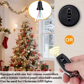 YETOR Waterproof Remote Switch,Mini Wireless Switch 5V/12V/48V/10A Relay,with 328FT Long Range for Lights,Motor, Fans,RV Lamps and Security Fields.