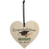 RED OCEAN You Did It Congratulations Gift Wooden Heart Keepsake
