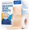 Silicone Scar Sheets (1.8"x120"-3M), Medical Grade Silicone Scar Tape Strips for Healing, Surgical Incisions, C-sections, Burns, Keloids, Acne