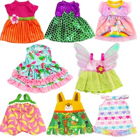 8 Sets Baby Doll Clothes,Baby Alive Accessories for 10-12 Inch Girl Dolls
