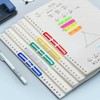 Prmape 50 Pcs Durable Filing Strip Fastener, Colored Filing Clip,