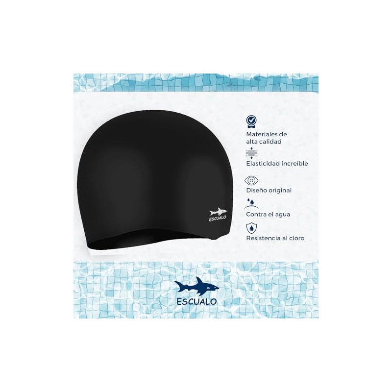escualo Gorra para Natacion Unisex Adulto Modelo Gx60 (Silicon) Impermeable,