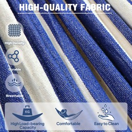 ANYOO Anyoo Garden Cotton Hammock Comfortable Fabric Hammock with Tree Straps for Hanging Sturdy Hammock Up to 660lbs Portable Hammock with Travel Bag for Camping Outdoor/Indoor Patio Backyard