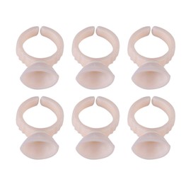 Salmue Tazas de Tinta del Tatuaje 100 Unids Anillos de Maquillaje Nuevas Pestañas Permanente Maquillaje Herramienta Tinta Copa Anillo Porta Pigmento Disponible Herramienta (S)