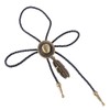 LIANCHI Western Black Bolo Tie for Men and Women Feather